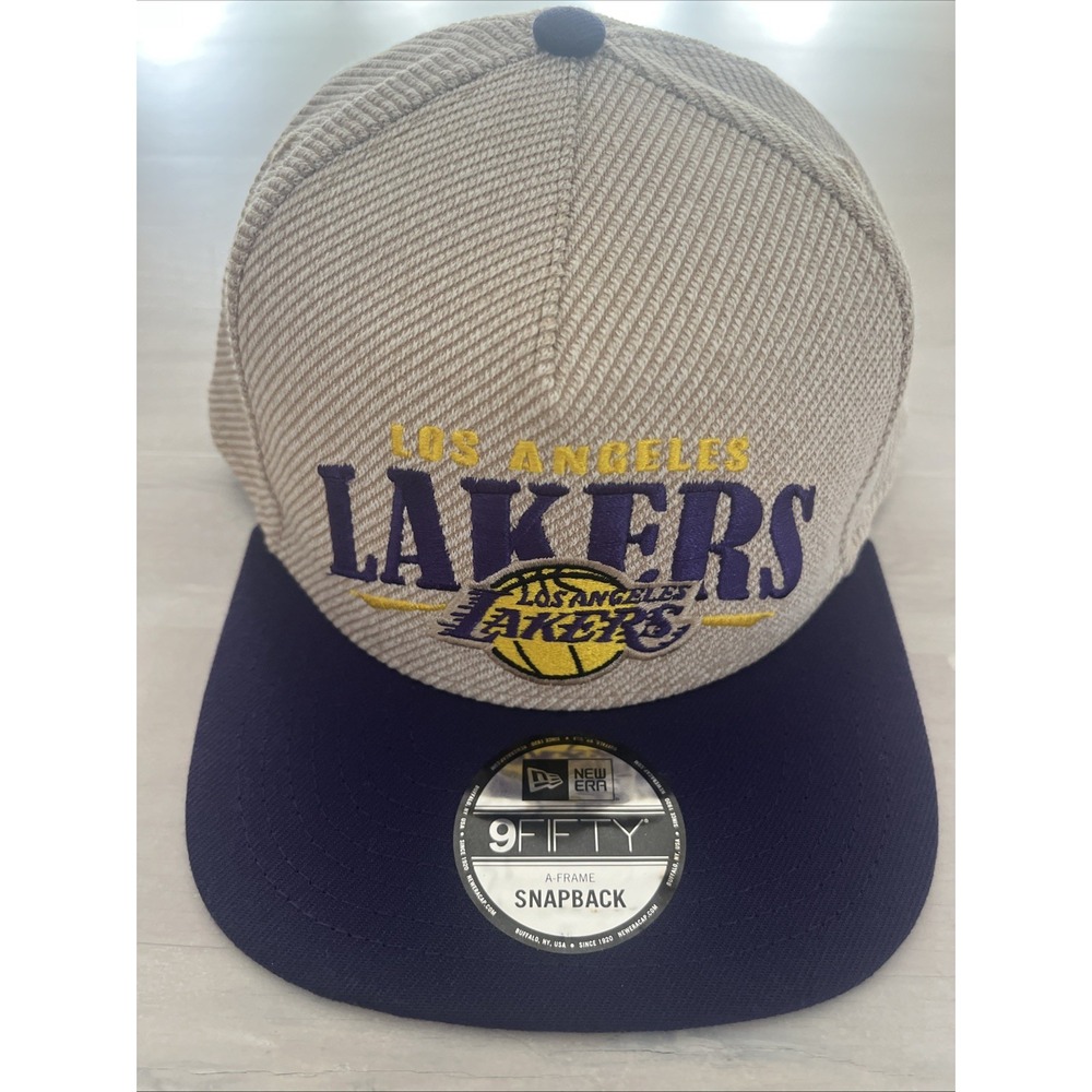Los Angeles Lakers Hat Snapback New Era 9FIFTY‎ Tan Purple